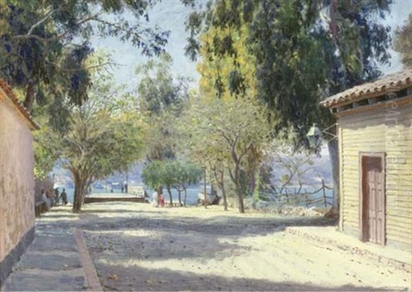 Chilean Coastal Landscape (+ A River Scene; 2 Works) by Alfredo Helsby