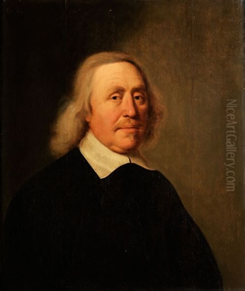 Portrait Eines Vornehmen Amsterdamer Burgers Oil Painting by Bartholomeus Van Der Helst