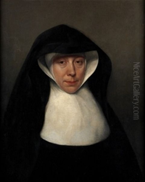 Retrato De Monja Oil Painting by Bartholomeus Van Der Helst