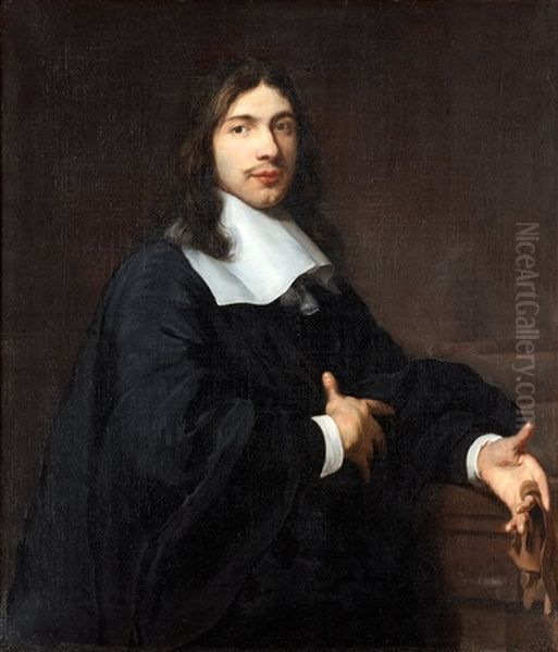 Mansportratt, Midjebild Oil Painting by Bartholomeus Van Der Helst