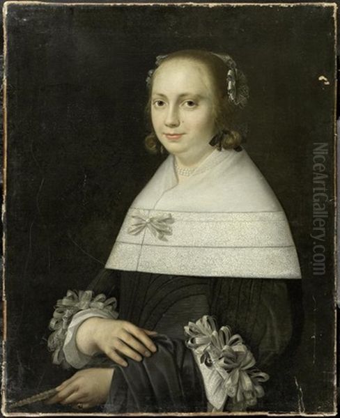 Bildnis Einer Edlen Dame Oil Painting by Bartholomeus Van Der Helst