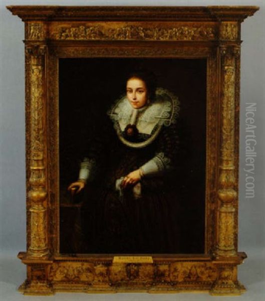 Portrait Of Madame Van Tromp Oil Painting by Bartholomeus Van Der Helst