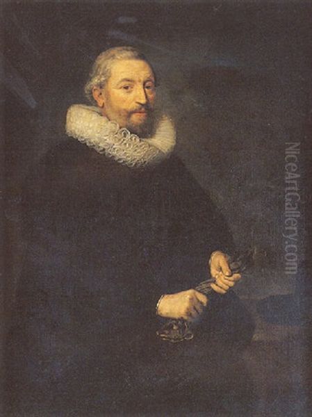 Portrait Presume De Peeter Ranz Oil Painting by Bartholomeus Van Der Helst