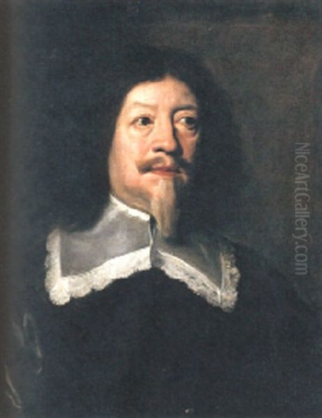 Mansportratt Oil Painting by Bartholomeus Van Der Helst