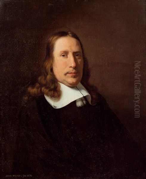 Bildnis Des Dichters John Milton Oil Painting by Lodewyck Van Der Helst