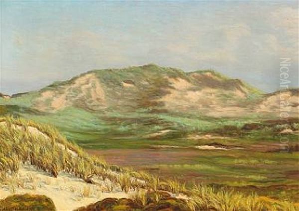 Dunes Oil Painting by Viggo Lauritz Helsted