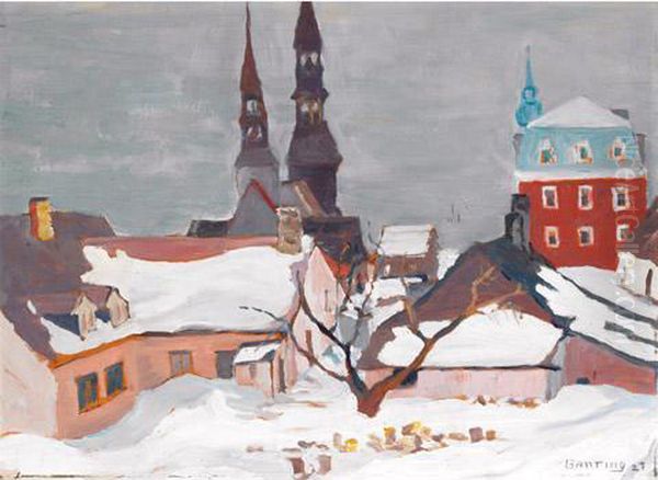 The Church, St. Jean Port Joli, Que. Oil Painting by Frederick Grant Banting