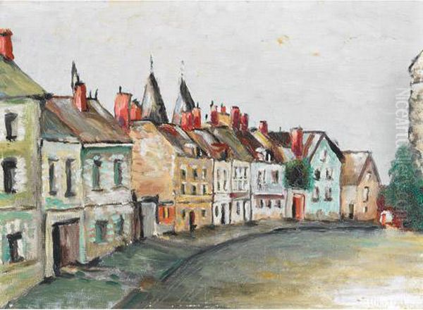 Street In France Oil Painting by Frederick Grant Banting