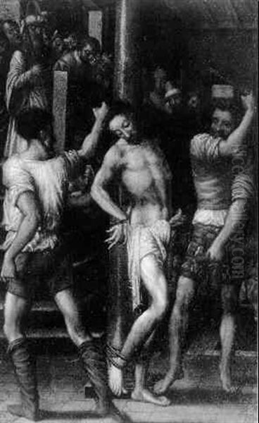 The Flagellation Oil Painting by Catharina van (Sanders) Hemessen