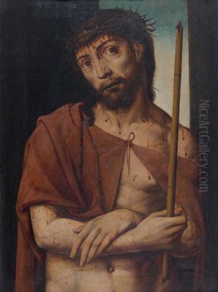 Christ Au Roseau Oil Painting by Jan Sanders (Jan van) Hemessen