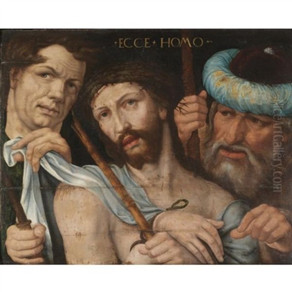 Ecce Homo Oil Painting by Jan Sanders (Jan van) Hemessen