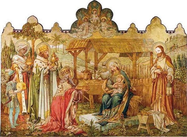 The Epiphany Oil Painting by Alfred Octavius Hemming