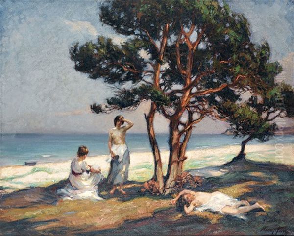 Einsamer Strand Oil Painting by Wilhelm Hempfing