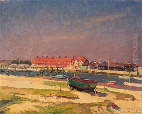 Little Hampton Hafen Oil Painting by Wilhelm Hempfing