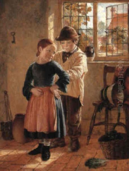 Hook My Frock Oil Painting by William Hemsley