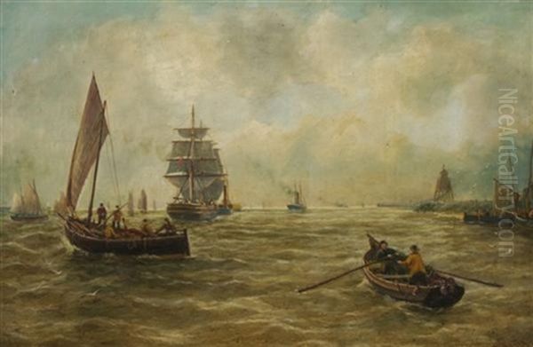 On The Water Oil Painting by Bernard Benedict Hemy