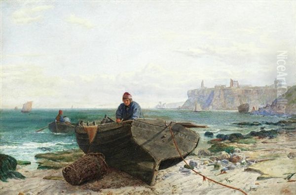 Tynemouth Oil Painting by Charles Napier Hemy