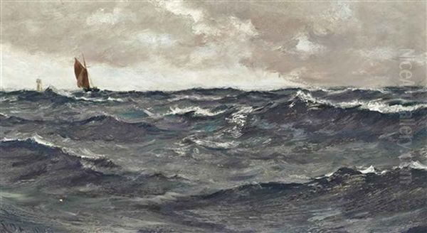 The Gathering Storm Oil Painting by Charles Napier Hemy