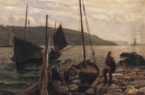 Bargaining For The Catch by Charles Napier Hemy