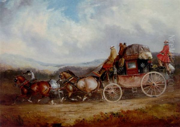 The London Royal Mail Coach Oil Painting by Charles Cooper Henderson