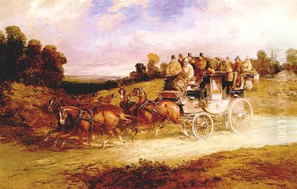 The Coach Oil Painting by Charles Cooper Henderson