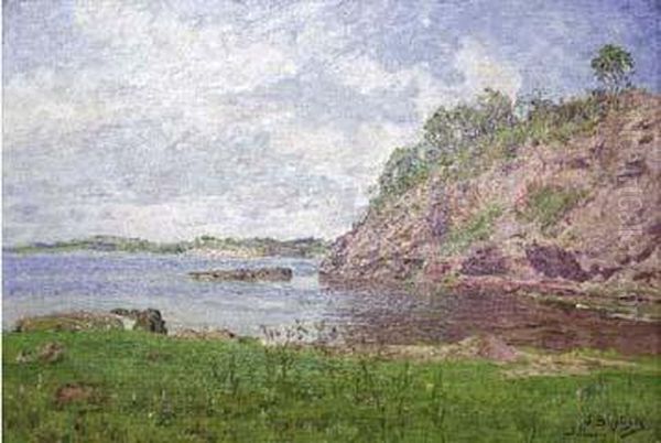 Represa De Santo Amaro - Sp Oil Painting by Joao Baptista Da Costa