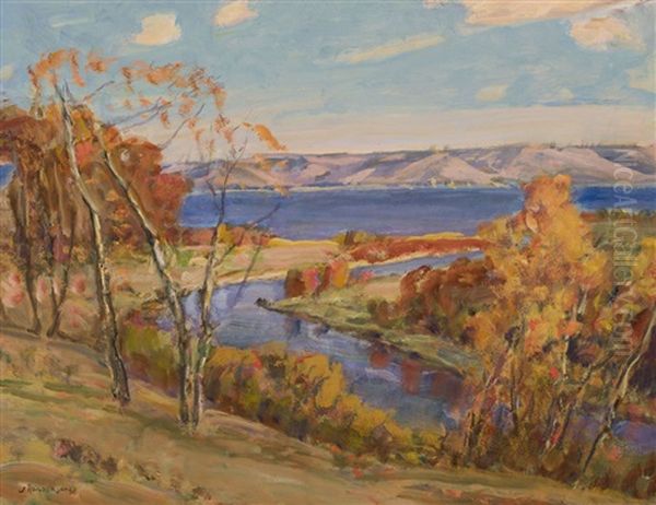 Autumn In The Qu'appelle Valley by James Henderson