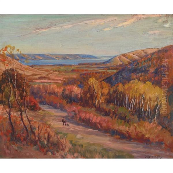 In The Qu'appelle Valley Oil Painting by James Henderson