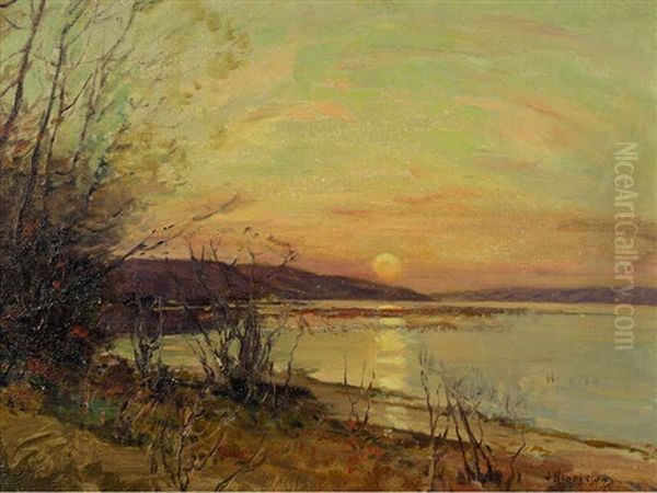 Untitled (sunset, Qu'appelle Valley) Oil Painting by James Henderson