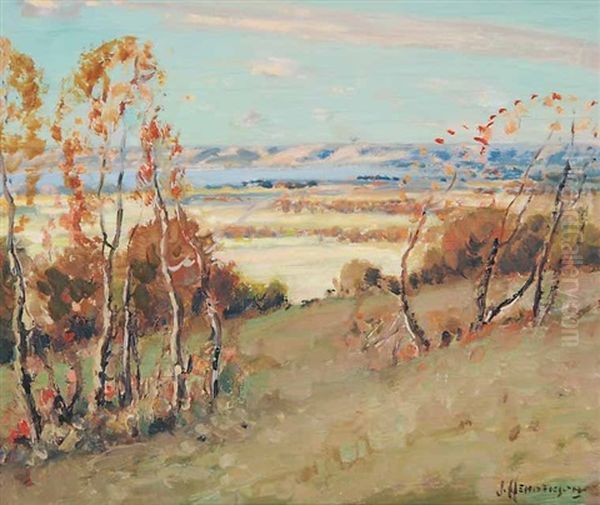 Untitled - Qu'appelle Valley Oil Painting by James Henderson