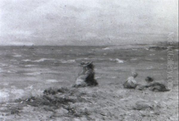 On The Beach Oil Painting by John Henderson