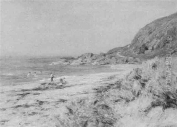 The Bathers, Saltpans, Argylll Oil Painting by Joseph Henderson