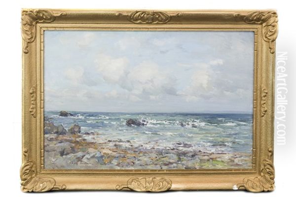 Ayrshire Coastline Oil Painting by Joseph Morris Henderson