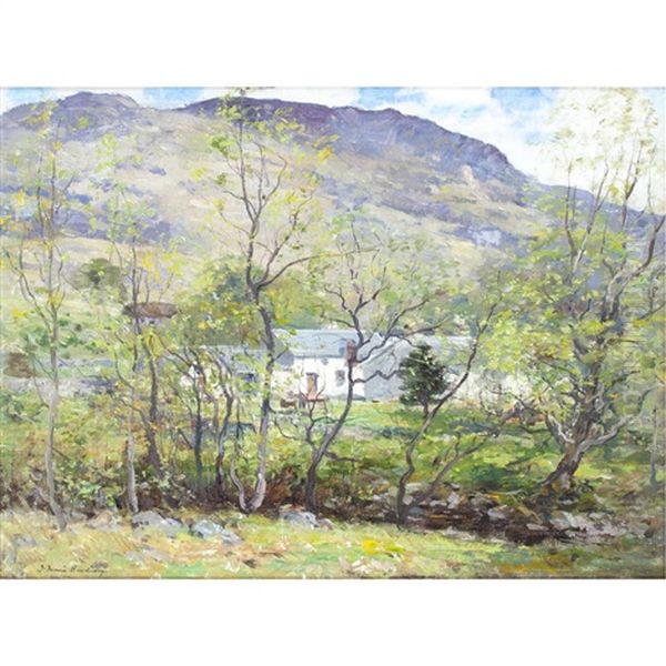 Jean Mcalpine's Inn, Aberfeldy Oil Painting by Joseph Morris Henderson