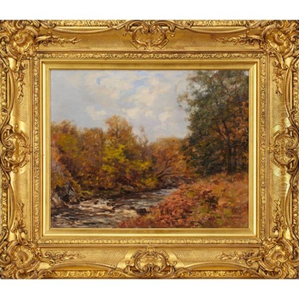 Autumn Scene Oil Painting by Joseph Morris Henderson