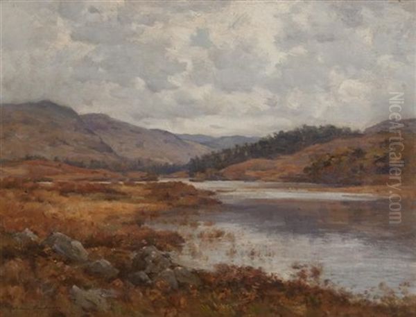 Highland River Oil Painting by Joseph Morris Henderson