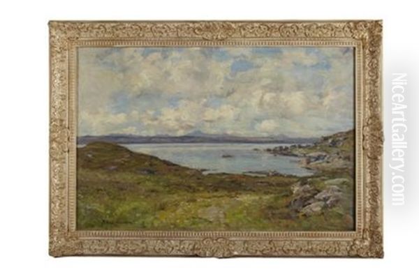 The Cullin Hills (from Morar Near Mallaig) Oil Painting by Joseph Morris Henderson