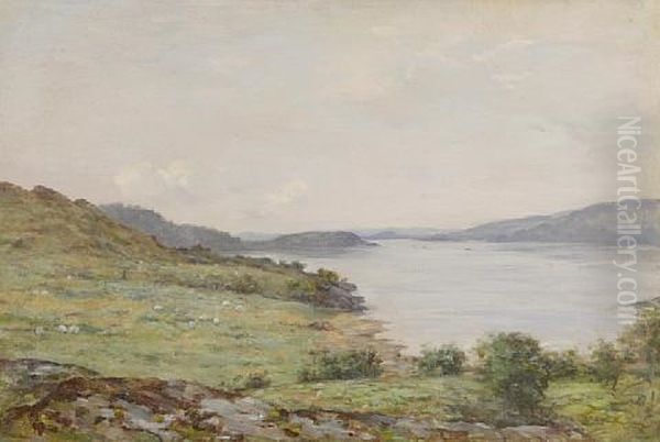 Loch Scene Oil Painting by Joseph Morris Henderson