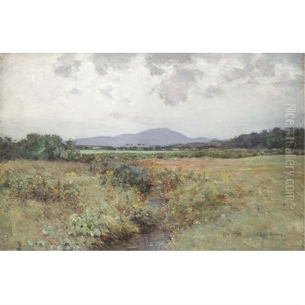 A Summer Pasture Oil Painting by Joseph Morris Henderson