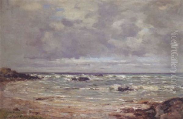 On The Ayrshire Coast Oil Painting by Joseph Morris Henderson