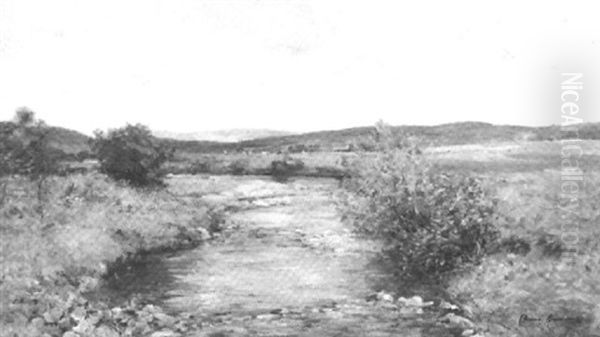 A Summer Stream Oil Painting by Joseph Morris Henderson