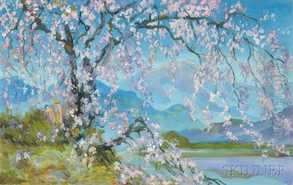 Springtime Oil Painting by William Penhallow Henderson