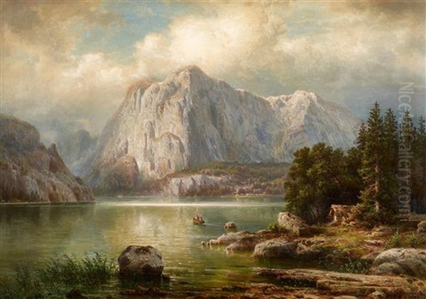 Am Vierwaldstatter See Oil Painting by Franz Hengsbach