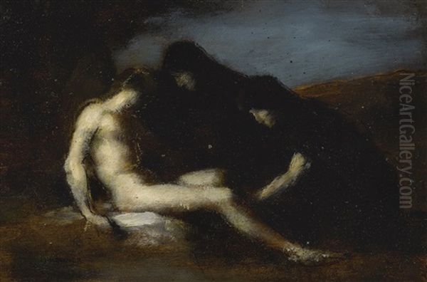 Saint Sebastien Oil Painting by Jean Jacques Henner