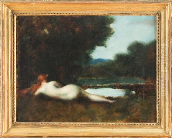 Reve Ou La Nymphe Endormie Oil Painting by Jean Jacques Henner