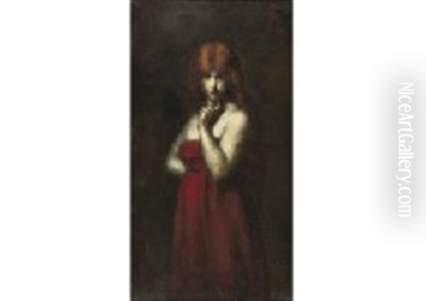 Jeune Femme by Jean Jacques Henner