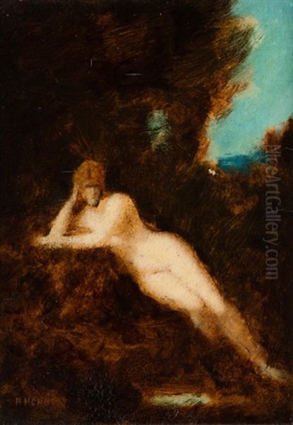 La Source Oil Painting by Jean Jacques Henner