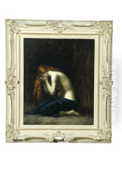 Madeleine Oil Painting by Jean Jacques Henner