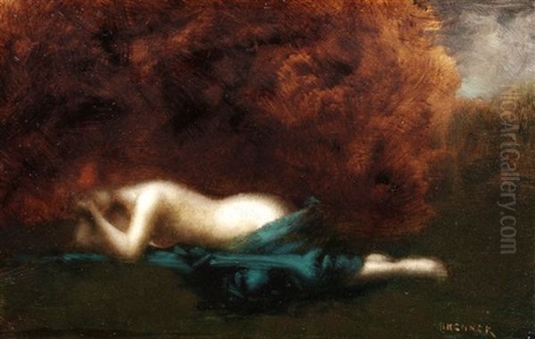 La Pleureuse Oil Painting by Jean Jacques Henner