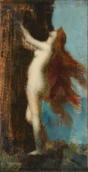 Etude Pour Andromede (study) Oil Painting by Jean Jacques Henner